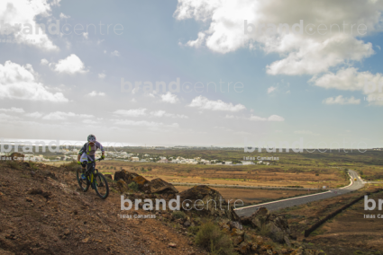 Jordi Bagó in mountainbike in Lanzarote