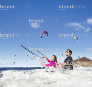 Kitesurfing in Leocadio Machado Beach