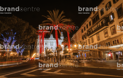 Calle iluminación navideña Las Palmas de Gran Canaria