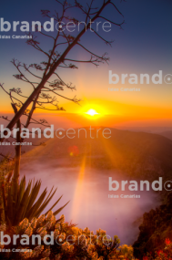 Amanecer en el cráter de Bandama