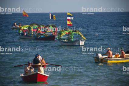 Procesión por el mar en Valle Gran Rey
