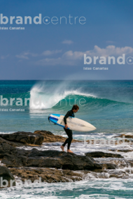 Surfer in the south of Fuerteventura