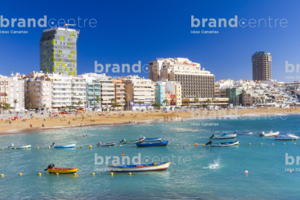 Playa de Las Canteras , zona de La Puntilla