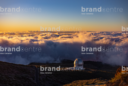 Atardecer en el Observatorio Astrofísico Roque de Los Muchachos