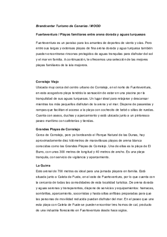 Fuerteventura-Playas familiares