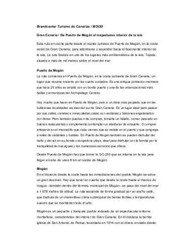 Gran Canaria-Ruta suroeste