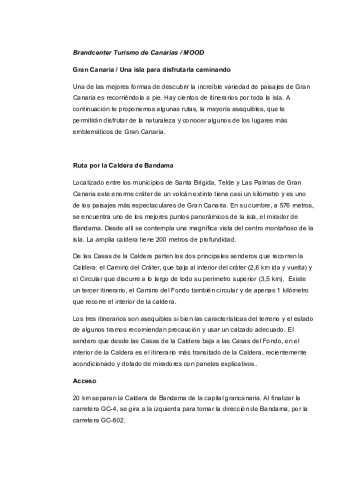 Gran Canaria-Rutas de senderismo