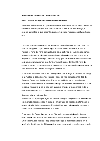 Gran Canaria-Valle de Fataga