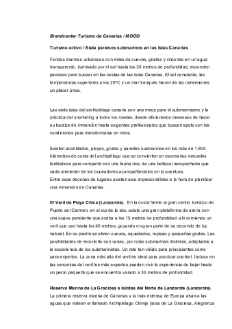 Turismo activo- Submarinismo