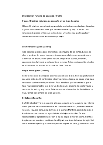 Playas-Piscinas naturales