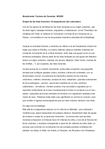 Geología-Origen y vulcanismo Islas Canarias