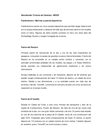 Fuerteventura-Marinas y puertos deportivos
