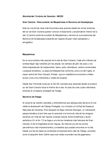 Gran Canaria-Ruta sureste