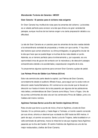 Gran Canaria-Rutas btt