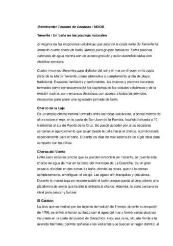 Tenerife-Piscinas naturales