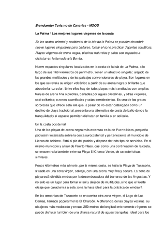 La Palma-Ocho playas vírgenes