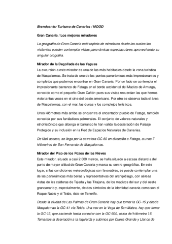 Gran Canaria-Miradores