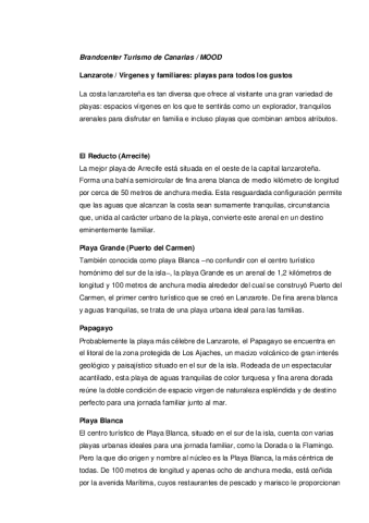 Lanzarote-Playas para todos los gustos