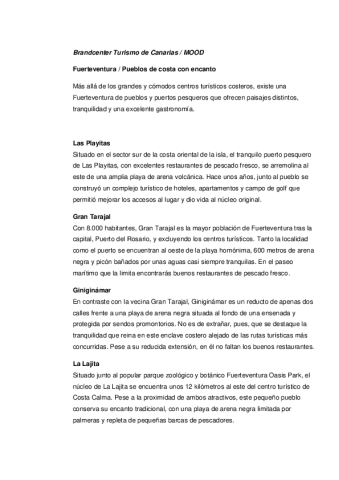 Fuerteventura-Pueblos de costa con encanto