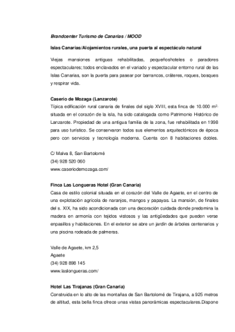 Alojamientos rurales