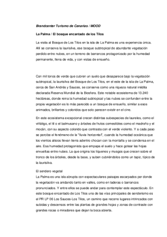 La Palma-Bosque Los Tilos