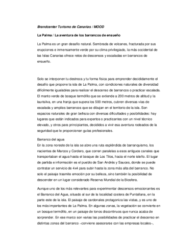 La Palma-Barranquismo