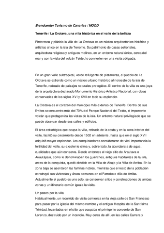 Tenerife-La Orotava