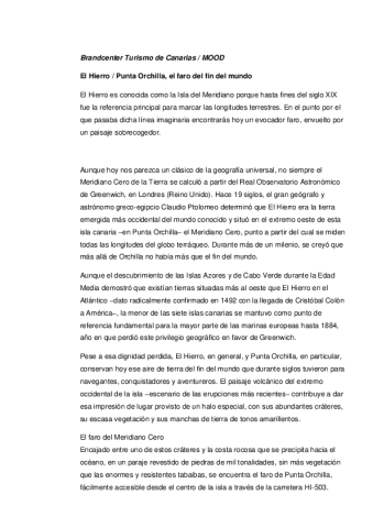 El Hierro-Faro de Orchilla