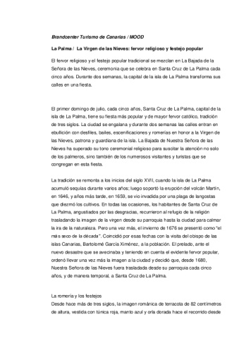 La Palma-Fiesta Nieves