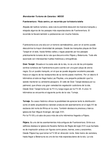 Fuerteventura-Ruta Centro