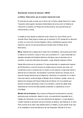 La Palma-Ruta centro