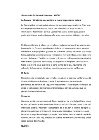 La Gomera-Miradores