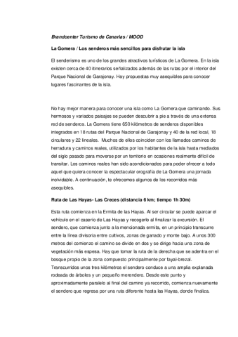 La Gomera-Paseos fáciles