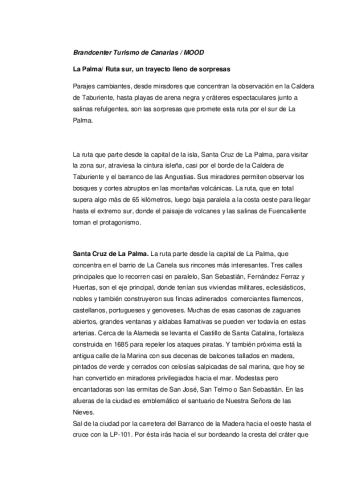 La Palma-Ruta sur
