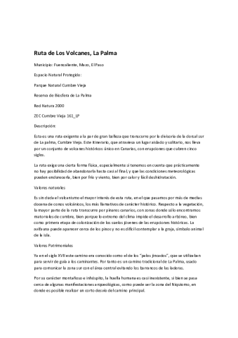 Ruta de Los Volcanes