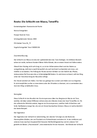 Route: Die Schlucht von Masca