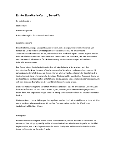 Route: Rambla de Castro