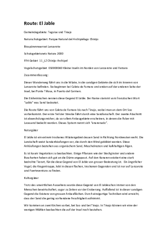 Route: El Jable