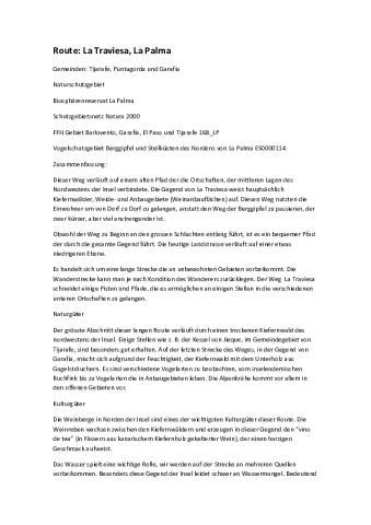 Route: La Traviesa
