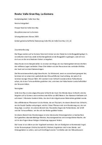 Route: Valle Gran Rey