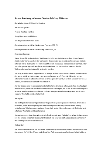 Route: Rundweg - Camino Circular del Cres