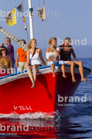 Whale watching on the coast of La Gomera. Whale watching on the coast of La Gomera.