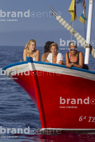 Whale watching on the coast of La Gomera. Whale watching on the coast of La Gomera.
