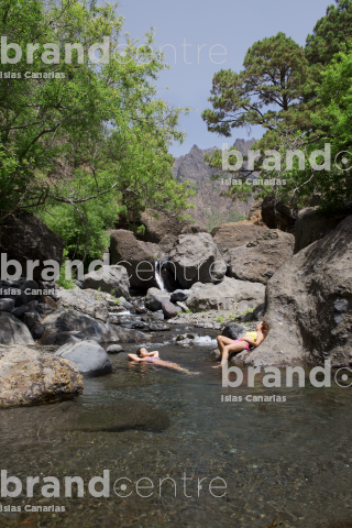 Barranco de Las Angustias en la Caldera de Taburiente