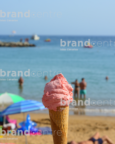 Helado en la playa Helado en la playa