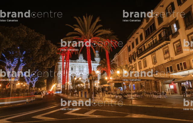 Calle iluminación navideña Las Palmas de Gran Canaria