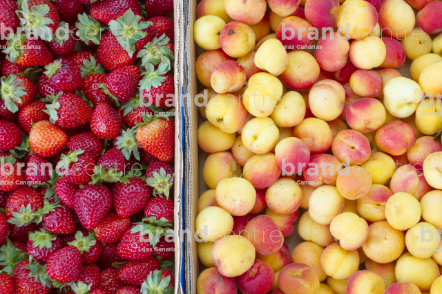 strawberries and apricots