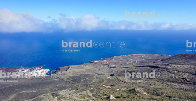 Aeropuerto y El Tamaduste vista desde Valverde (Ruta en coche del Nordeste al Sur de El Hierro )