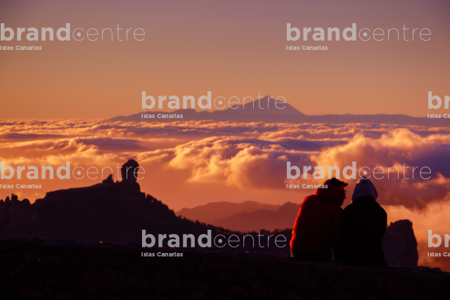 Enjoying a sunset in Pico de las Nieves Enjoying a sunset in Pico de las Nieves