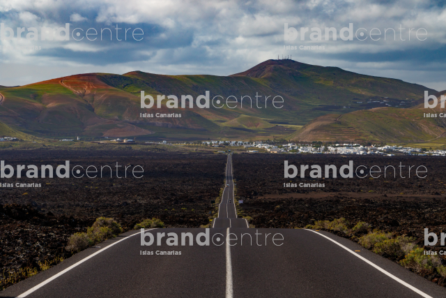 Road in Timanfaya Road in Timanfaya